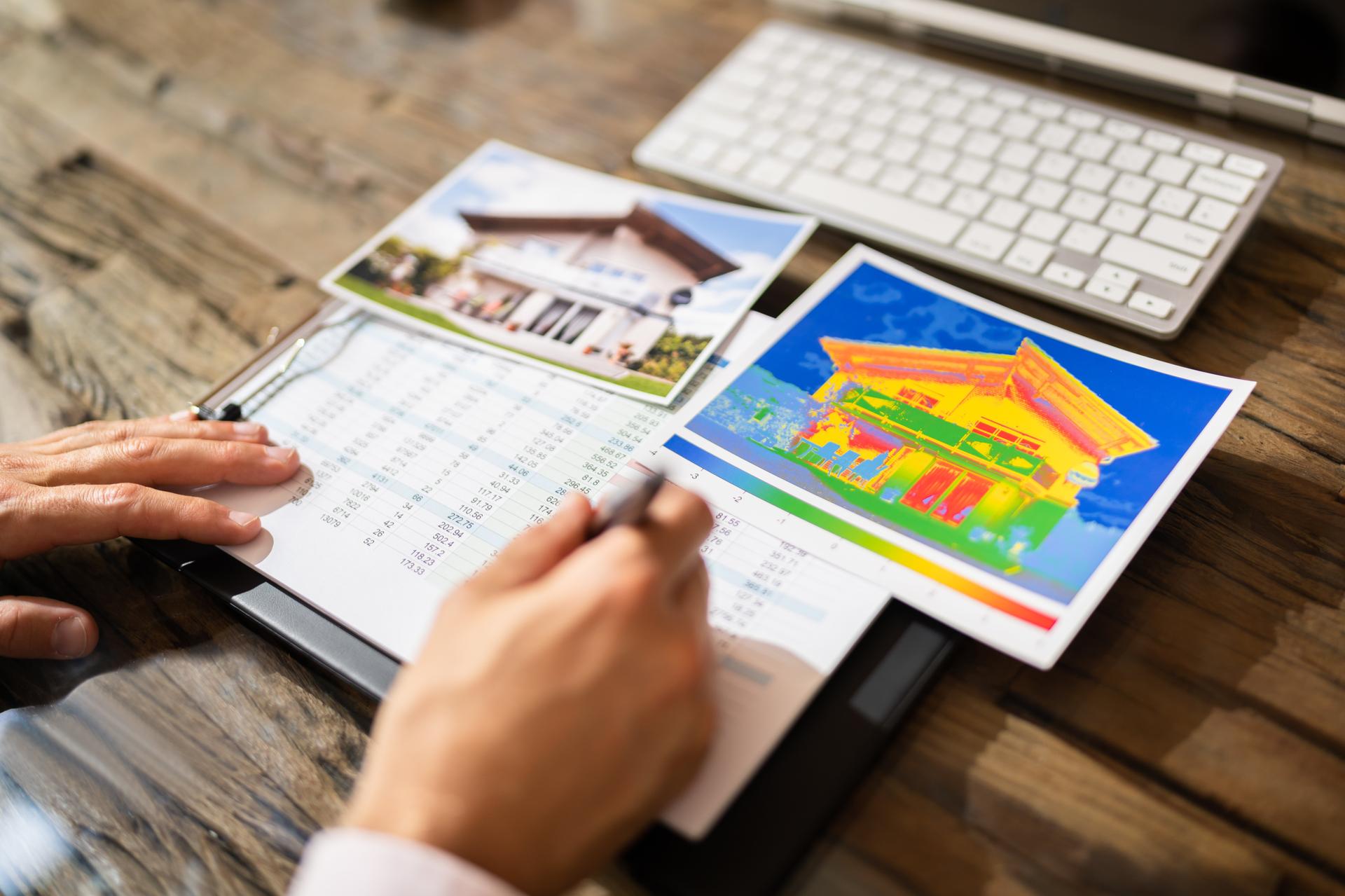 Thermografie_Stockfoto Schreibtisch Thermografie