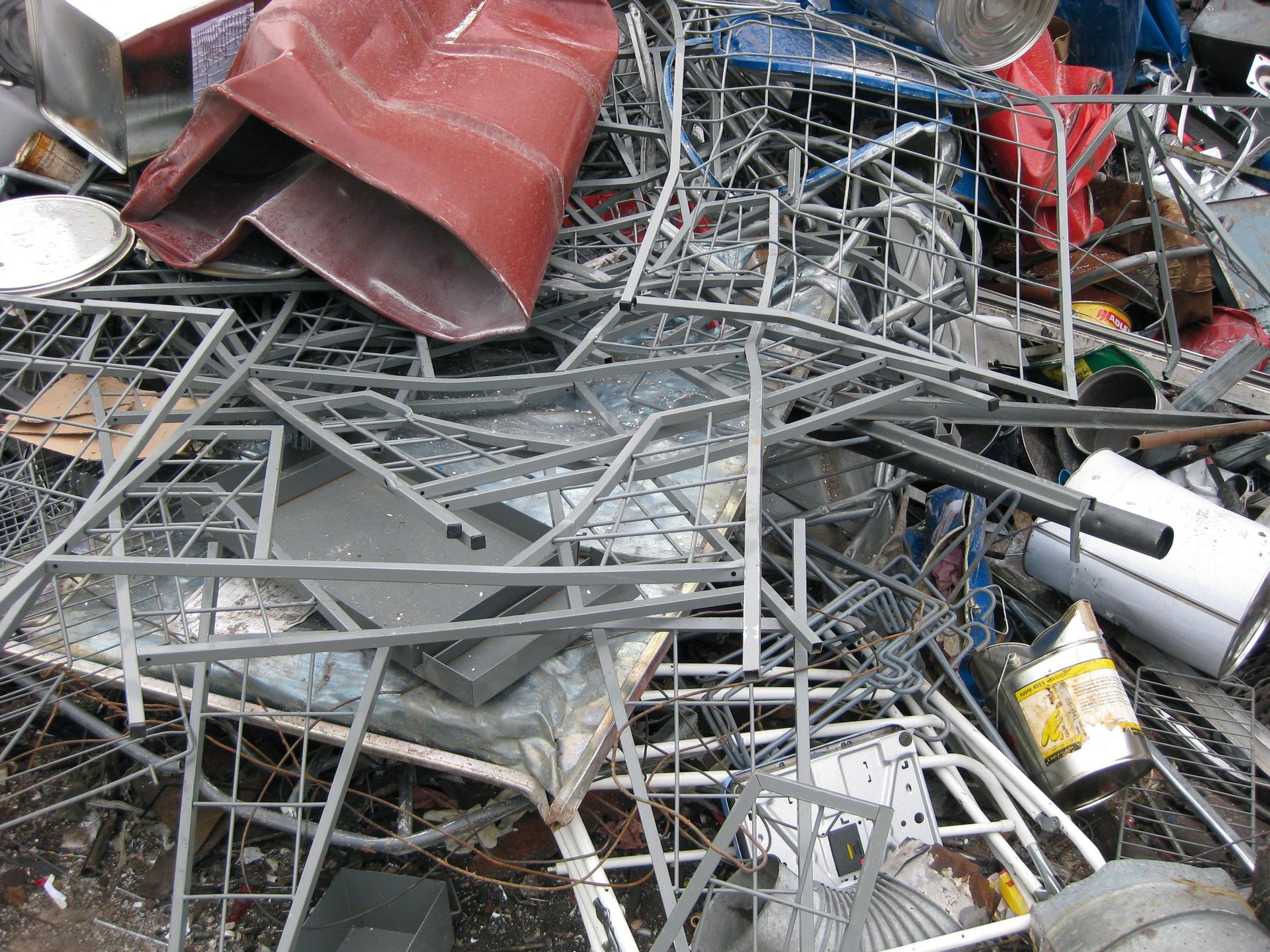 Metall Abfälle Altmetall Eisen Gitter Umwelt Service