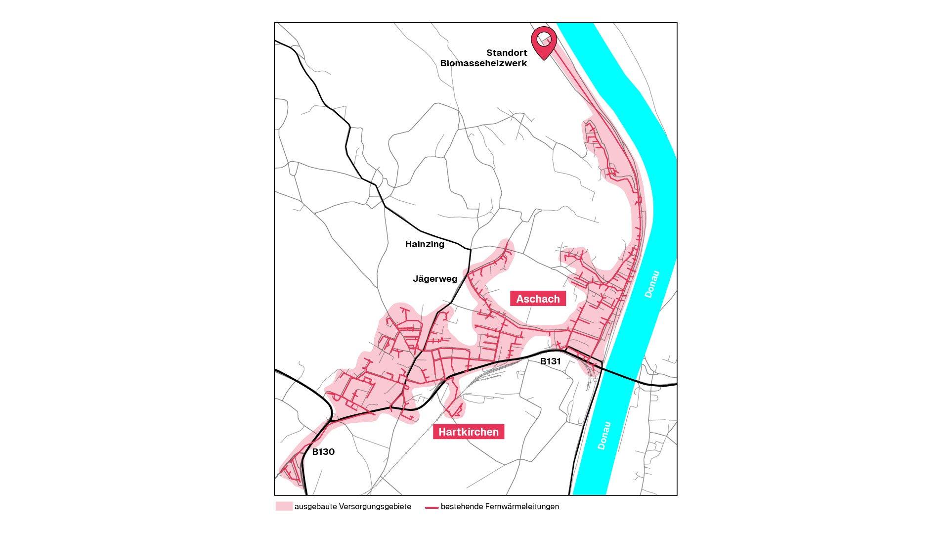 Versorgungsgebiet
Aschach
Fernwärme