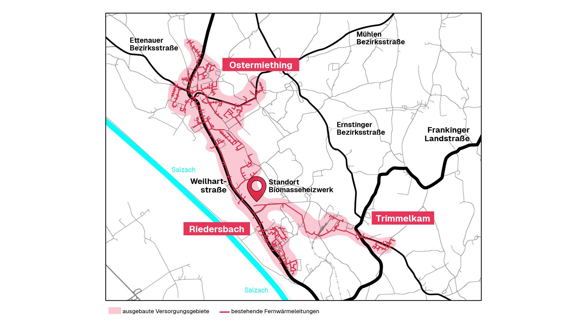 Versorgungsgebiet
Riedersbach
Ostermiething
Trimmelkam
Fernwärme