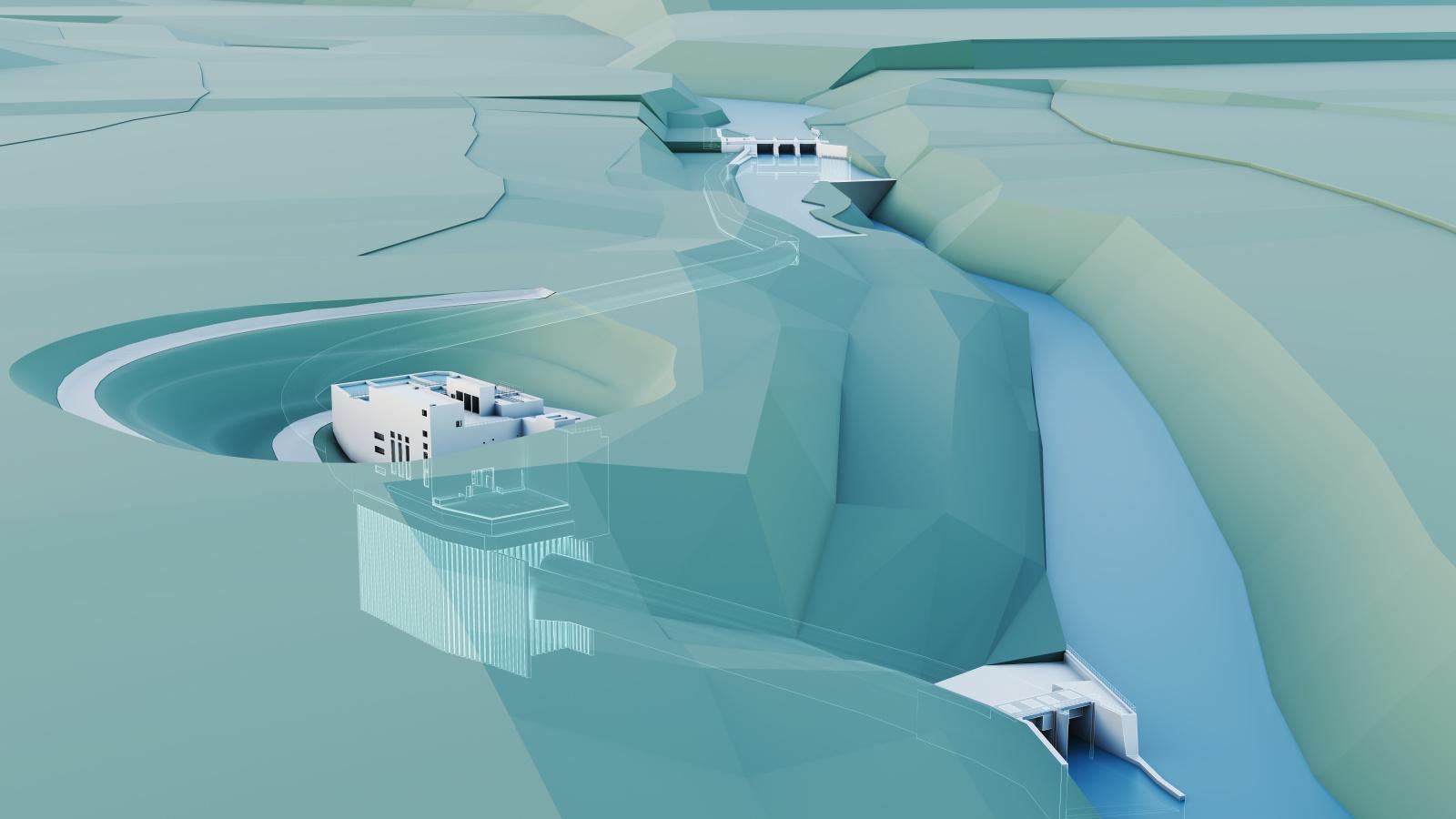 Rendering KW Traunfall
