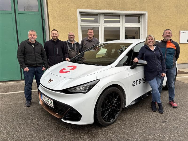 Furhrpark Gmunden 2025, E-Mobilität, Energie AG Mitarbeiter