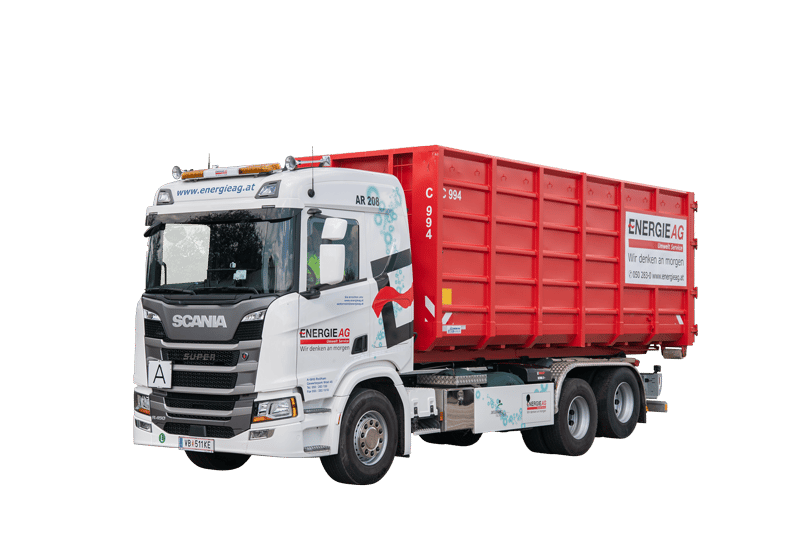 Umwelt Service, Entsorgung, Abrollkipper mit Container, USd