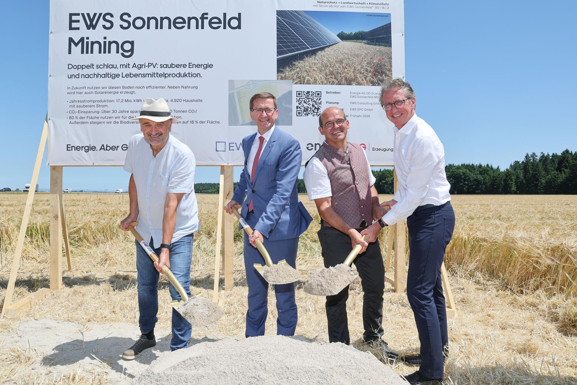 Spatenstich Sonnenfeld Oberösterreich
Agri PV
Mining